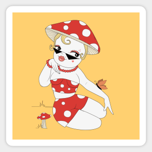 Mushroom Girl Sticker